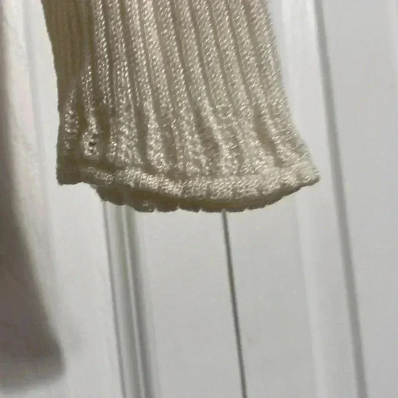Sigrid Olsen cream knit sweater top shirt - Picture 7 of 14